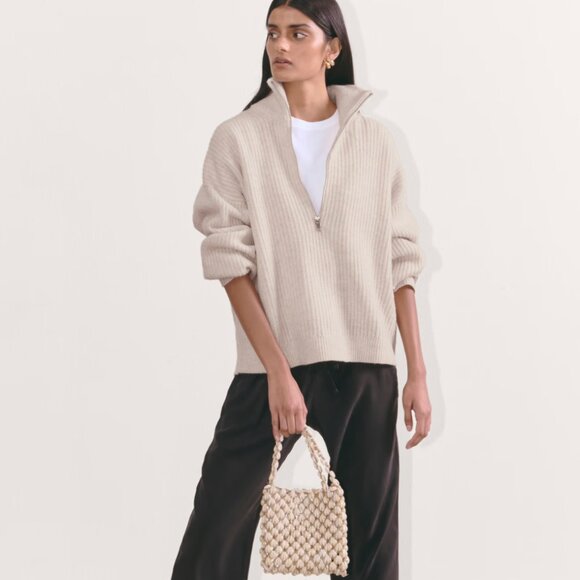 Everlane The Half-Zip Sweater in Luxe Merino - Picture 1 of 7